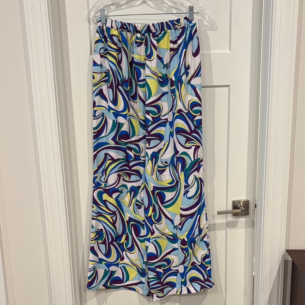 Express Multicolor Swirl Pattern Pants - image 2